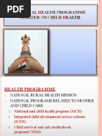 National Health Programme Related To CHN