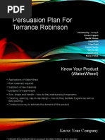 Persuation Plan For Terrance Robinson