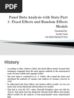 Panel Data Analysis With Stata Part 1: Fixed Effects and Random Effects Models