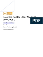 Neware Tester User Manual BTS-7.6.X: Issac Zhu Neware Technology Limited