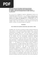 Escrito Modelo Solicitud de Medida Humanitaria