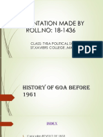 History of Goa Before 1961)