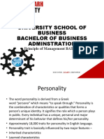 University School of Business Bachelor of Business Adminstration