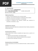 Modulo 6 - Administracion I