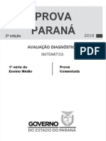 2 Prova Parana Matematica 1serie Comentada