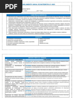 Planejamento Anual de Matemática - 3º Ano NANY