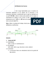 Ejemplo Resuelto Del Metodo de Las Fuerzas - Vigas