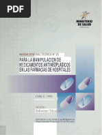 Norma Tecnica 25-Antineoplasicos en Las Farmacias de Hospitales