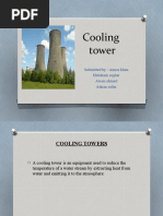 Cooling Tower: Submitted By: Annas Khan Ehtisham Asghar Awais Ahmad Adnan Sattar