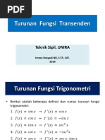 Turunan Fungsi Transenden