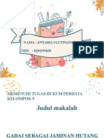 Hukum Perdata GADAI