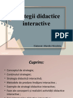 Strategii Didactice Interactive