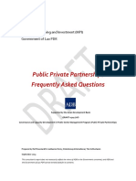 Public Private Partnerships Frequently Asked Questions: Ministry of Planning and Investment (MPI) Government of Lao PDR