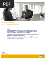 Italy - Periodic VAT Return: SAP Library Documentation