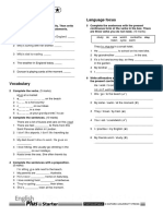 Unit 6 Test: Listening Language Focus