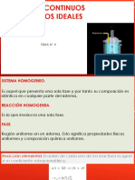 Reactores Continuos Homogeneos Ideales