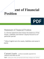 Statement of Financial Position