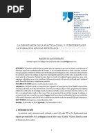 La Importancia de La Práctica Coral y Su Incidencia en La Formación Musical en Ecuador