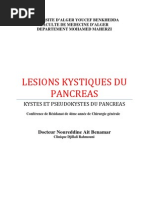 Kystes Et Pseudokystes Du Pancreas