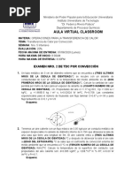 Examen Nro. 2 TDC Por Convección Valor 25%