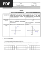 Função Proporcionalidadedireta Inversa