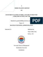 A Summer Training Report ON: Submitted in Partial Fulfillment For The Award of Degree of