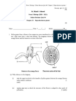 Form 5 Biology - Online Revision Quiz #4 - Reproduction in Plants - PFL