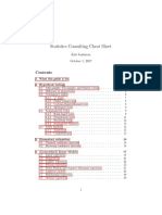 Statistics Consulting Cheat Sheet: Kris Sankaran October 1, 2017