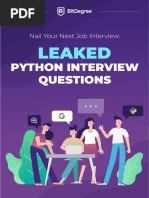 Nail Your Next Job Interview Leaked Python Interview Questions