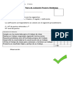 Pauta de Evaluación Proyecto Banderines