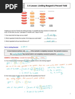 3.4 Note - Limiting Reagent & Percent Yield Notes