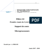 Cours Microprocesseurs 2017 2018