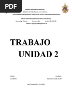 Trabajo de Elementos de Modelo de Objetos de Lenguaje de Programación III UNEFA