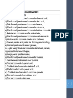 Types of Prefabrication Components