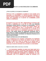 Como Renuncio y Recupero Mi Nacionalidad Colombiana