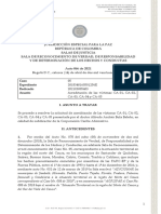 Auto de La JEP Sobre Población LGBT Norte Del Cauca