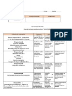 Rúbrica de Evaluación Control de Lectura Sin Azucar