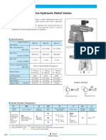 Proportional Electro-Hydraulic Relief Valves: Specifications