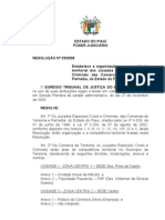 Competência Territorial - Juizados Teresina Resolução 33-2008