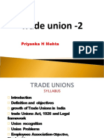 Trade Union - 2: Priyanka H Mehta