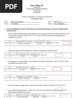 4th Quarter SCIENCE10 - Asynchronous Seatwork #4 (Gay-Lussac's Law)