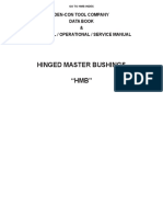 Hinged Master Bushings "HMB": Den-Con Tool Company Data Book & Technical / Operational / Service Manual