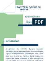 Examen Bactériologique Du Sperme: Spermoculture Et Spermogramme