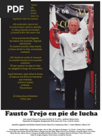 Cartel Del Homenaje Al Dr. Fausto Trejo Fuentes, Con Foto de Fernando Fernández Jaramillo "Ray"