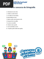 Concurso de Ortografia 2do Primaria