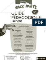 L Ile Aux Mots 5e Guide Pedagogique 2e Cycle