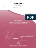 Inglés Básico en Nutrición: Unidad 1