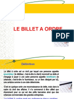 Billet À Ordre Cours