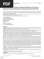 Cad Effectiveness of Smartphone-Based Mindfulness Training On Maternal Perinatal Depression Randomized Controlled Trial