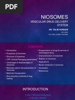 Niosomes: Vesicular Drug Delivery System